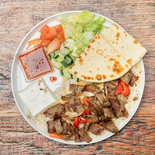 Plate (choose protein + rice + salad + pita )